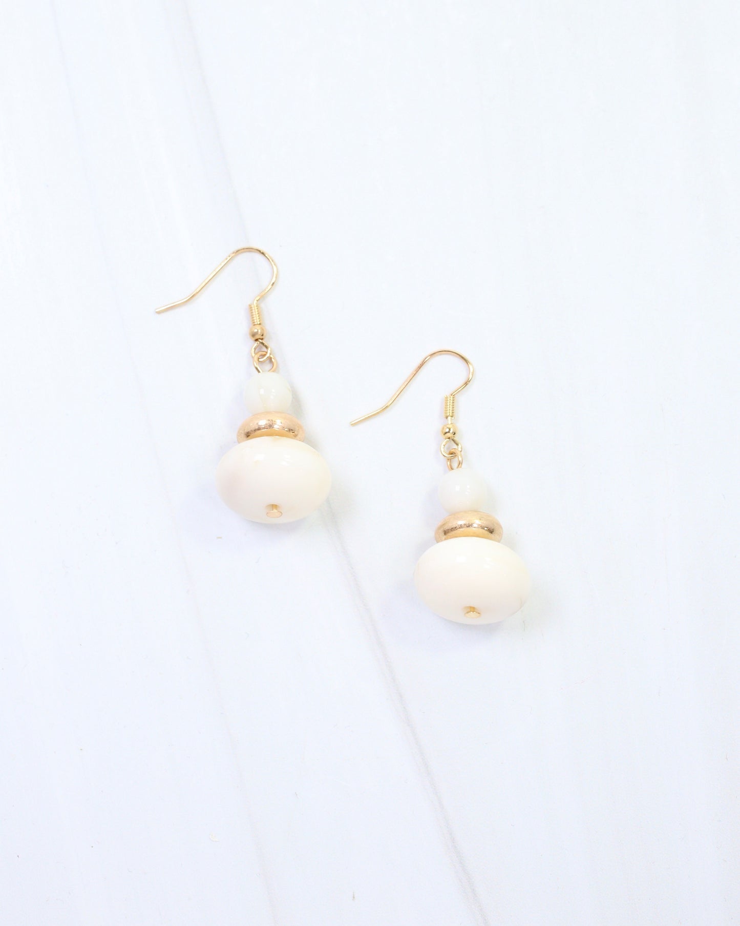 Abenger Beaded Earring White