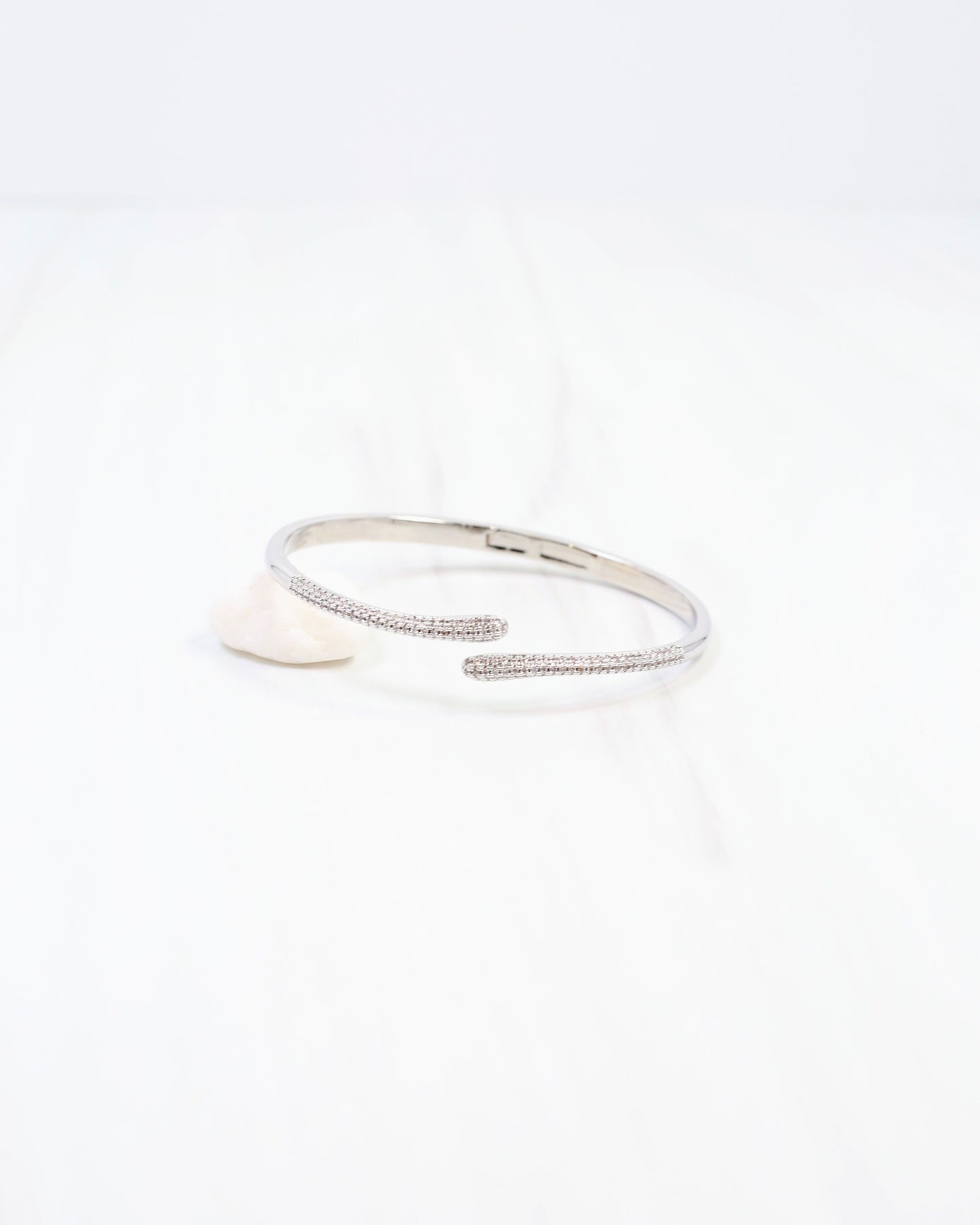 Shiprock Pave Cuff Bracelet WR Silver