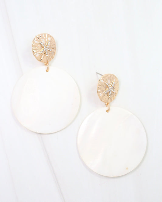 Sunset Shell Earring Gold