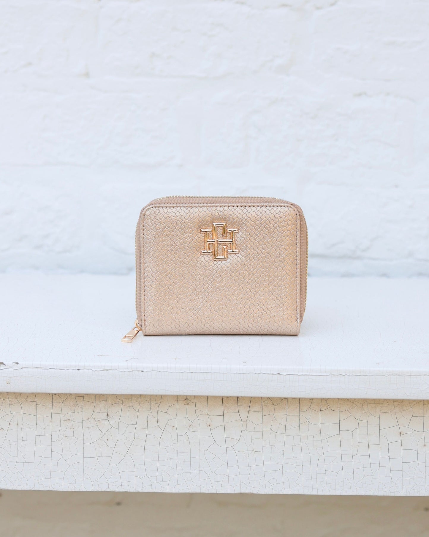 Blakely Wallet Woven Gold