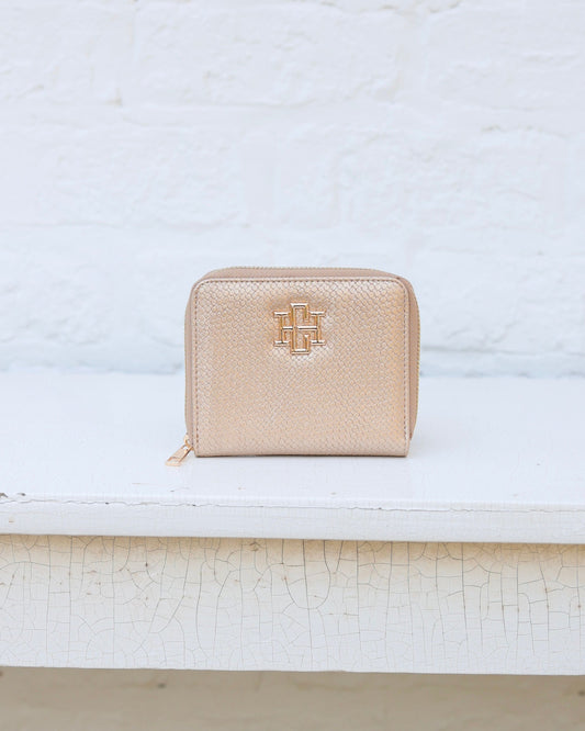 Blakely Wallet Woven Gold