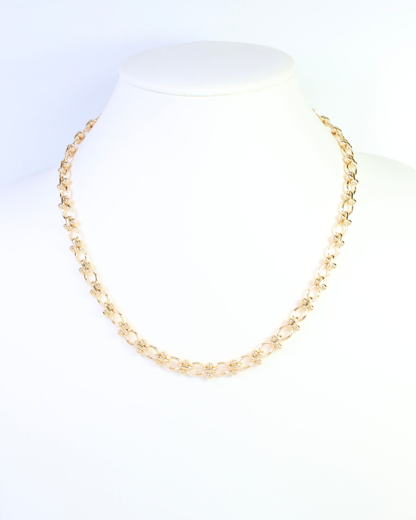 Kali Mini Ball Link Necklace Gold