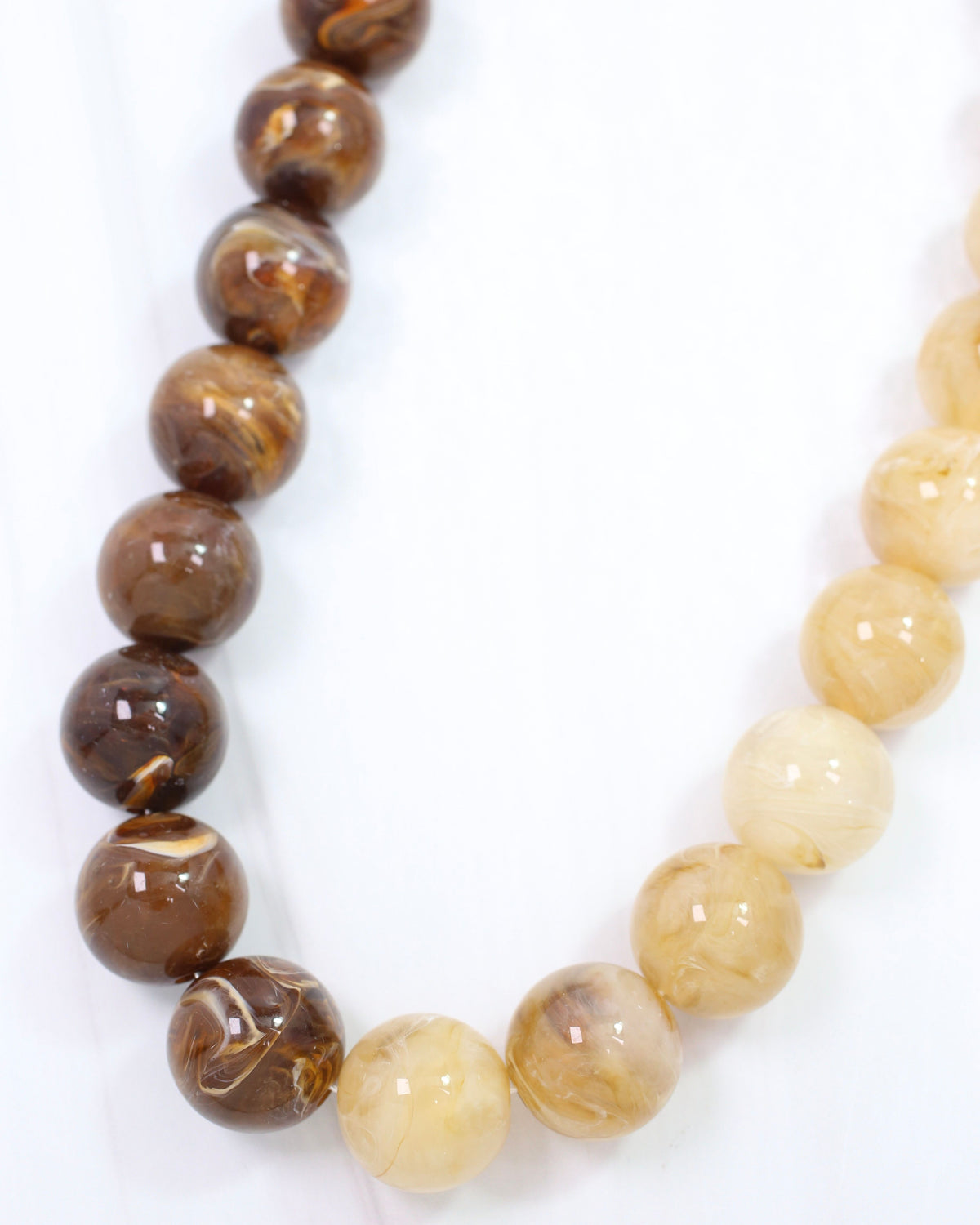Cofer Colorblock Necklace Brown