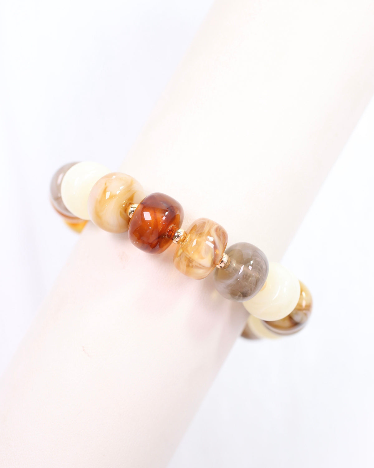 Tanner Beaded Bracelet Brown Multi