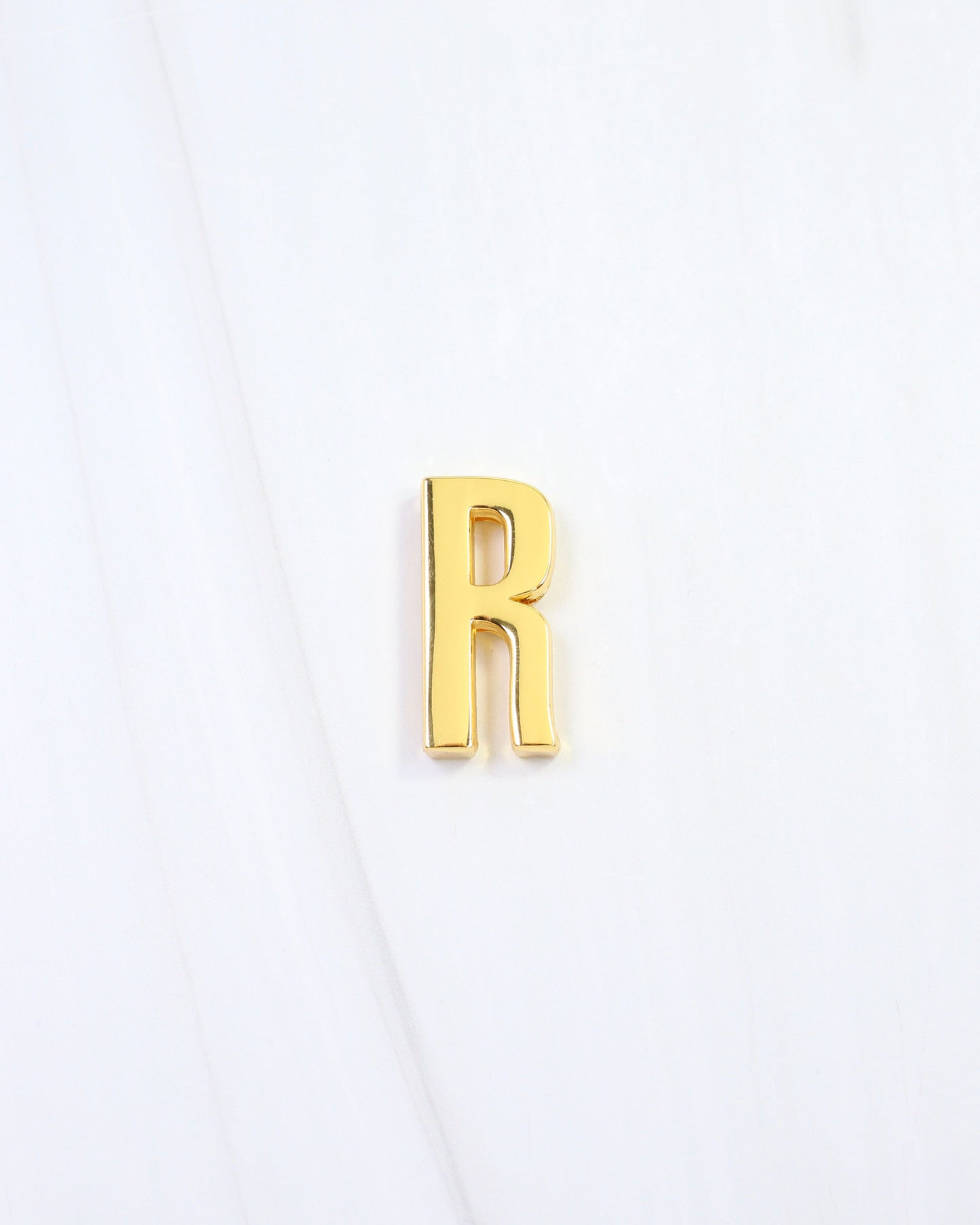 Arlett Initial Scarf Slide R Gold
