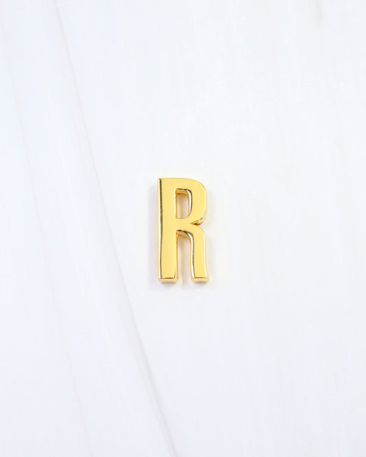 Arlett Initial Scarf Slide R Gold
