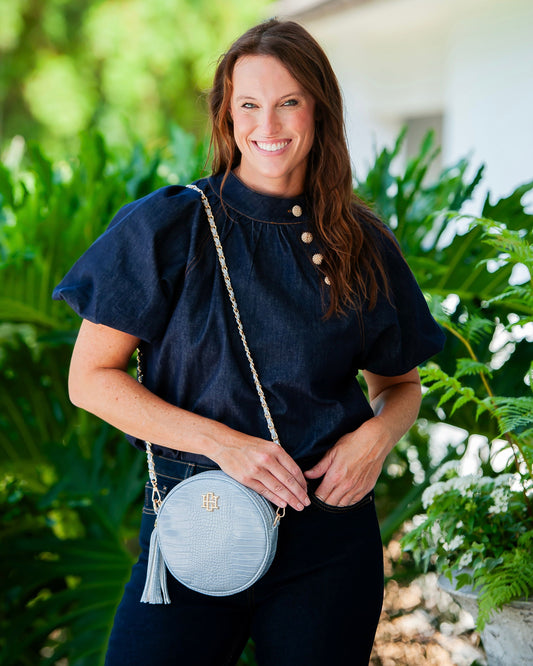 Cece Circular Crossbody Baby Blue EC