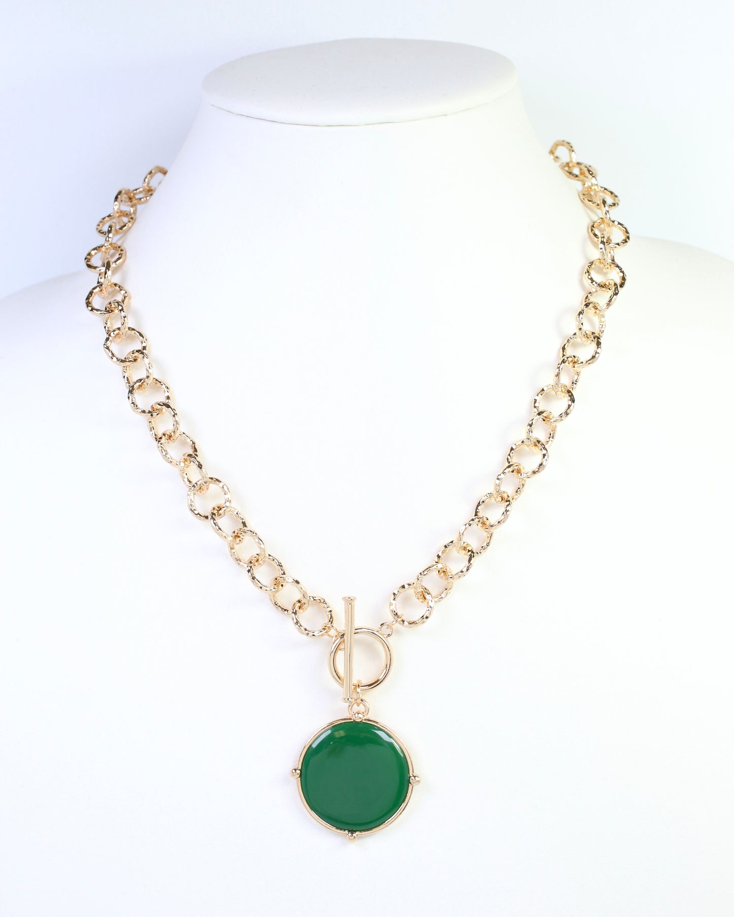 McKinley Pendant Toggle Necklace Green