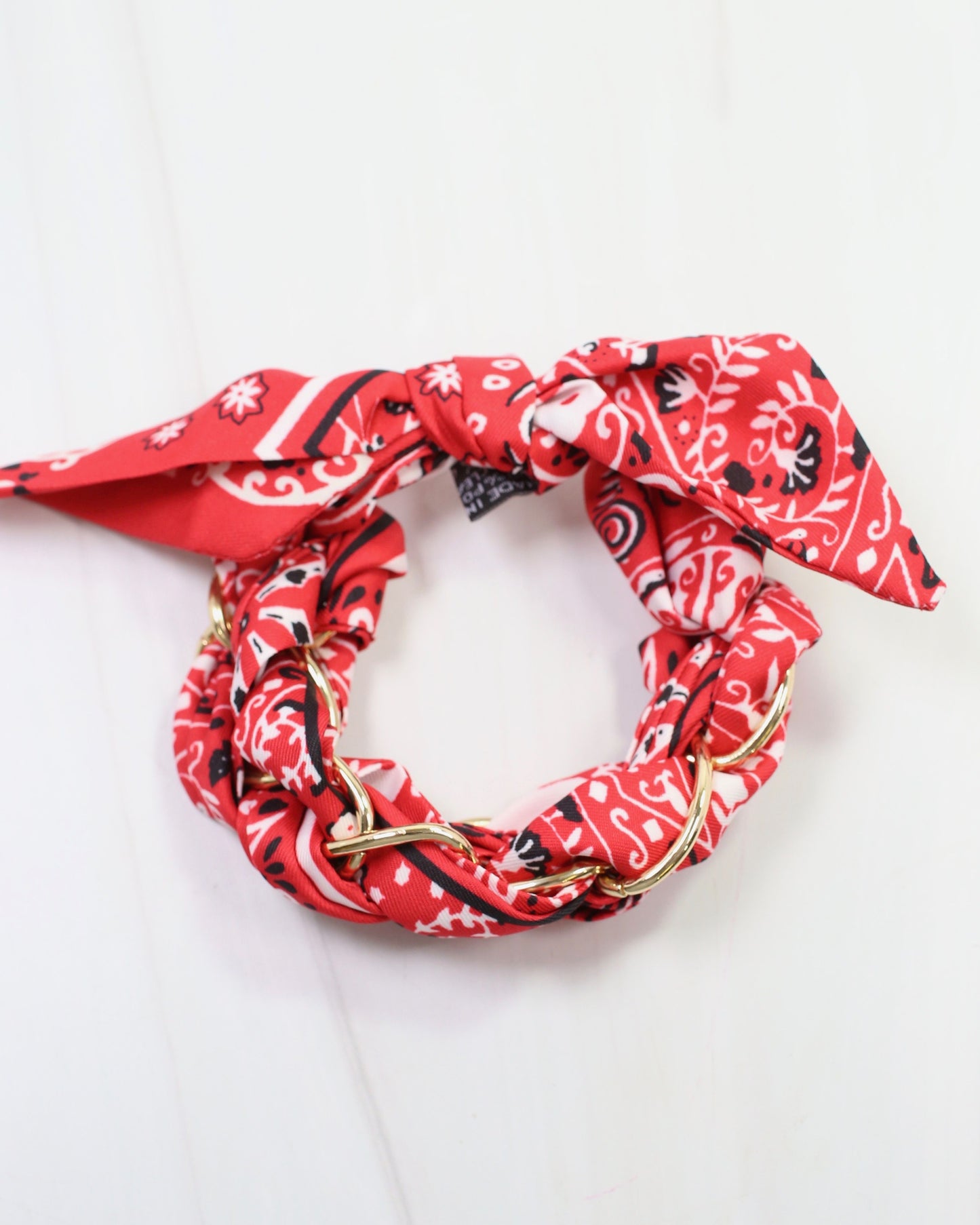 Fontana Chain Scarf Bracelet Red