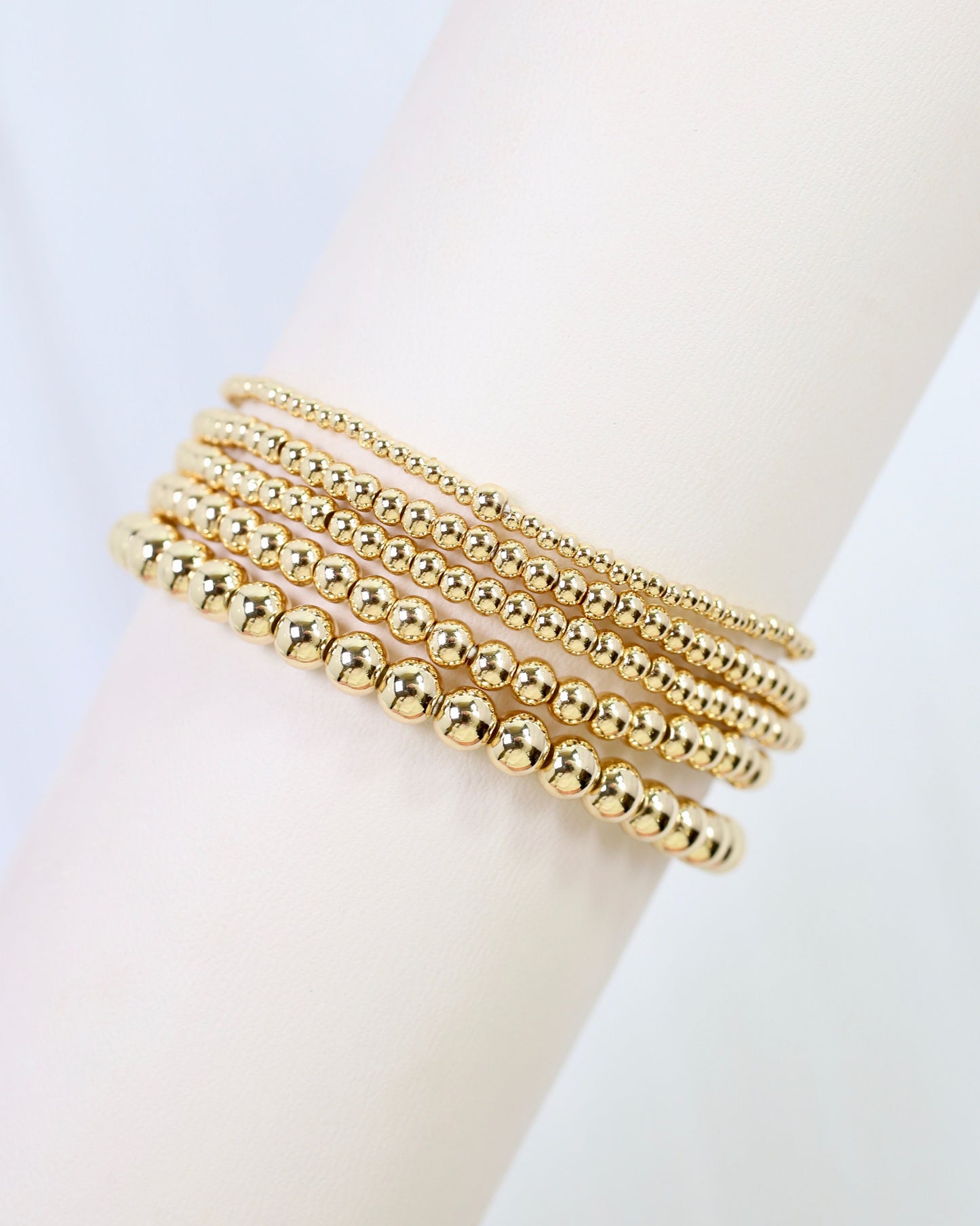 Ardmore Beaded Bracelet Set Gold