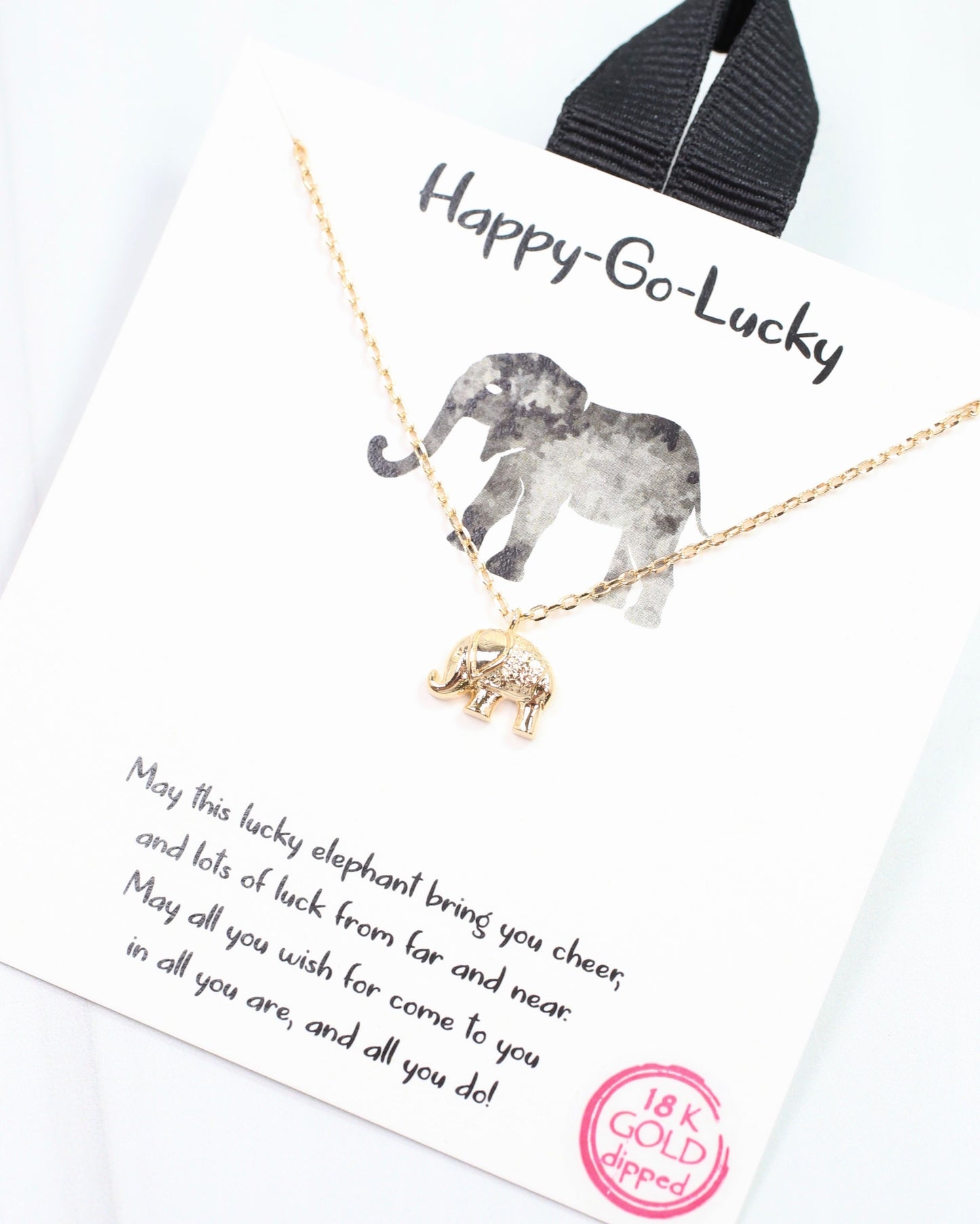 Happy Go Lucky Necklace Gold