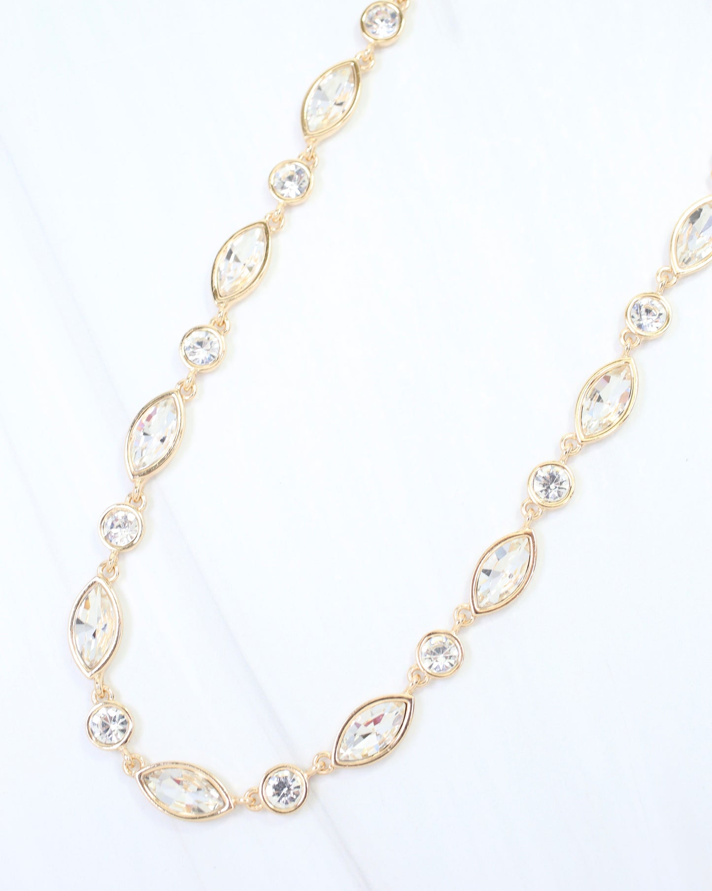 Harding Crystal Necklace Clear