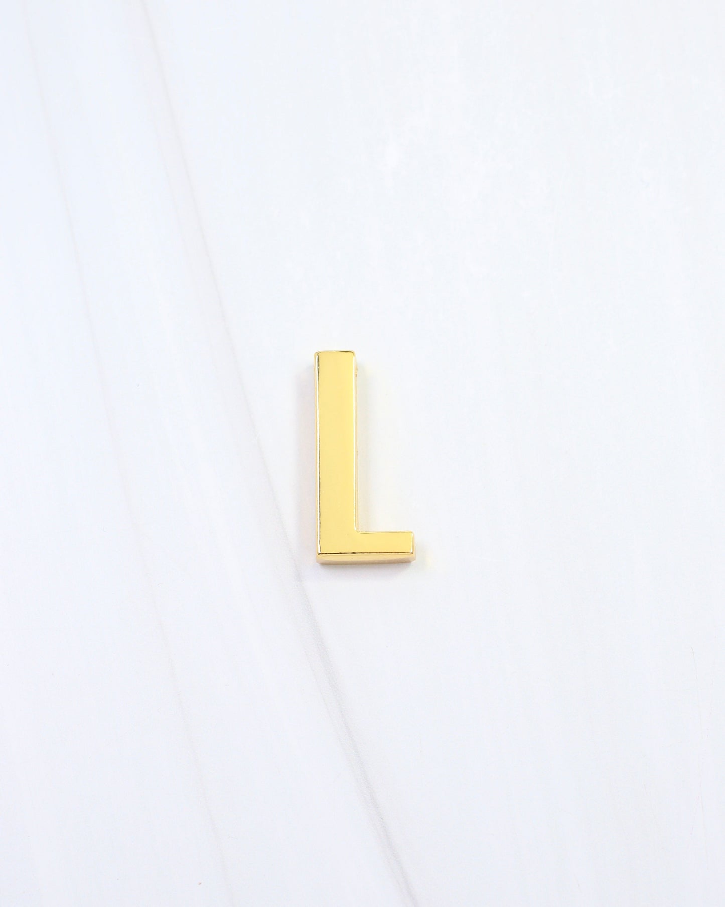 Arlett Initial Scarf Slide L Gold