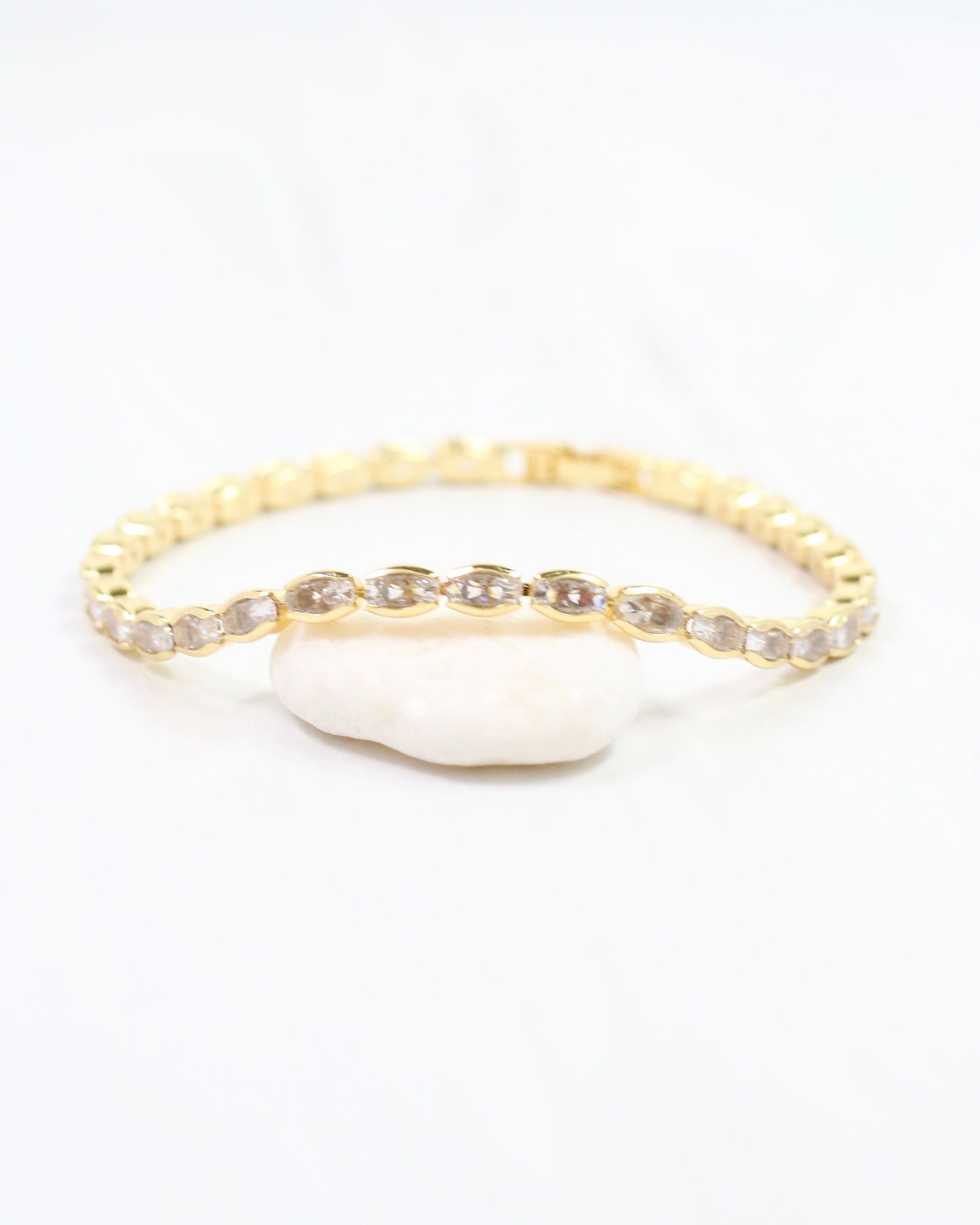 Clovis CZ Bracelet Gold