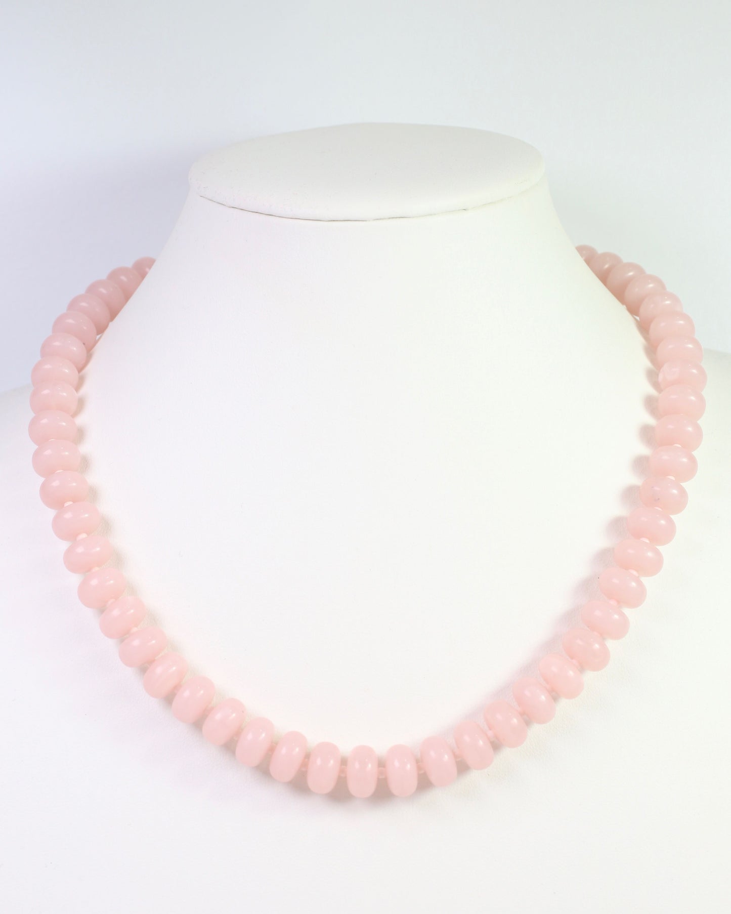 Reno Marble Beaded Necklace Light Pink