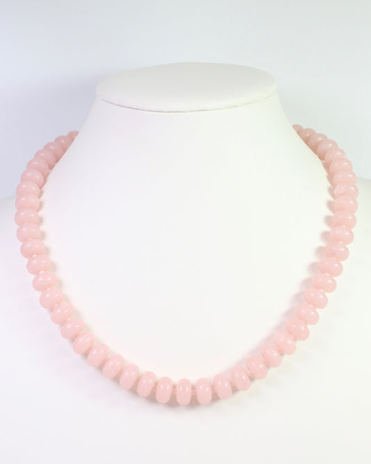 Reno Marble Beaded Necklace Light Pink