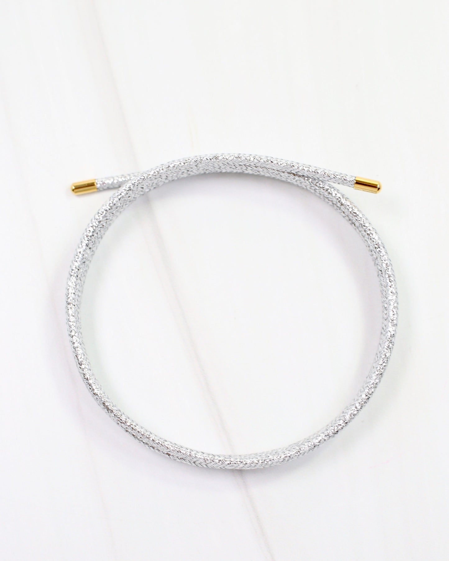 Dakota Magnetic Cord Necklace Silver