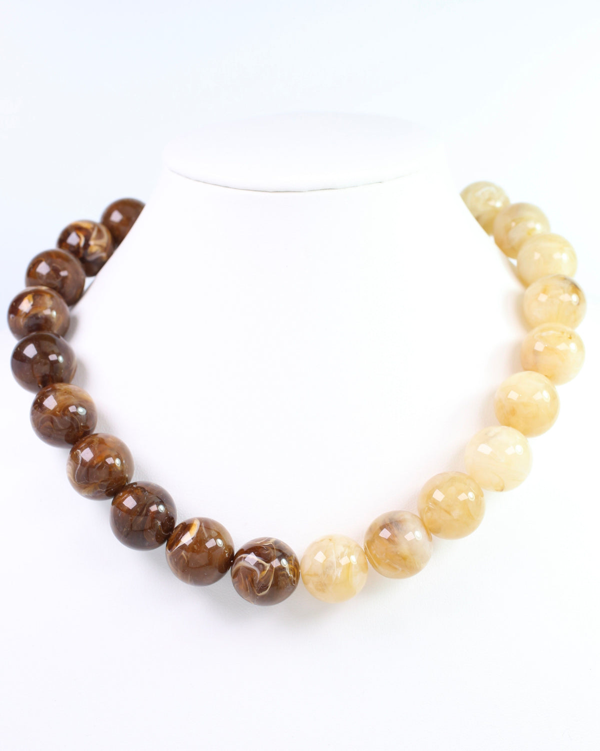 Cofer Colorblock Necklace Brown