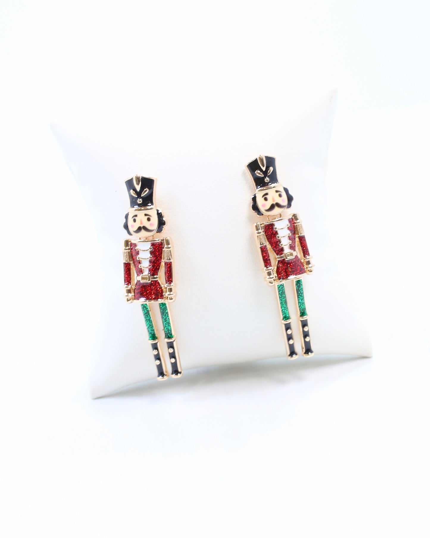 Naughty or Nice Nutcracker Earring Red