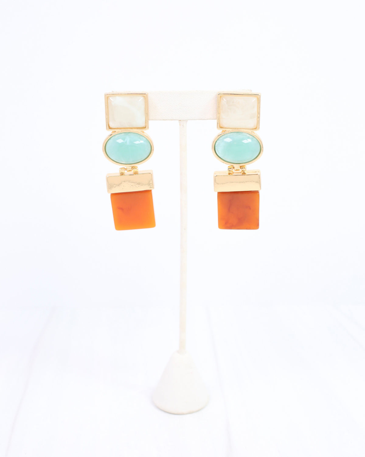 Conti Drop Earring Dark Mint