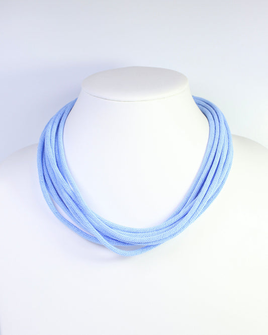 Cranston Cord Necklace Light Blue