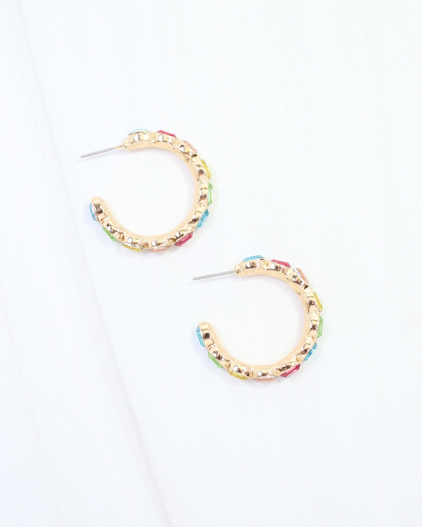 Karter Jeweled Hoop Earring Multi