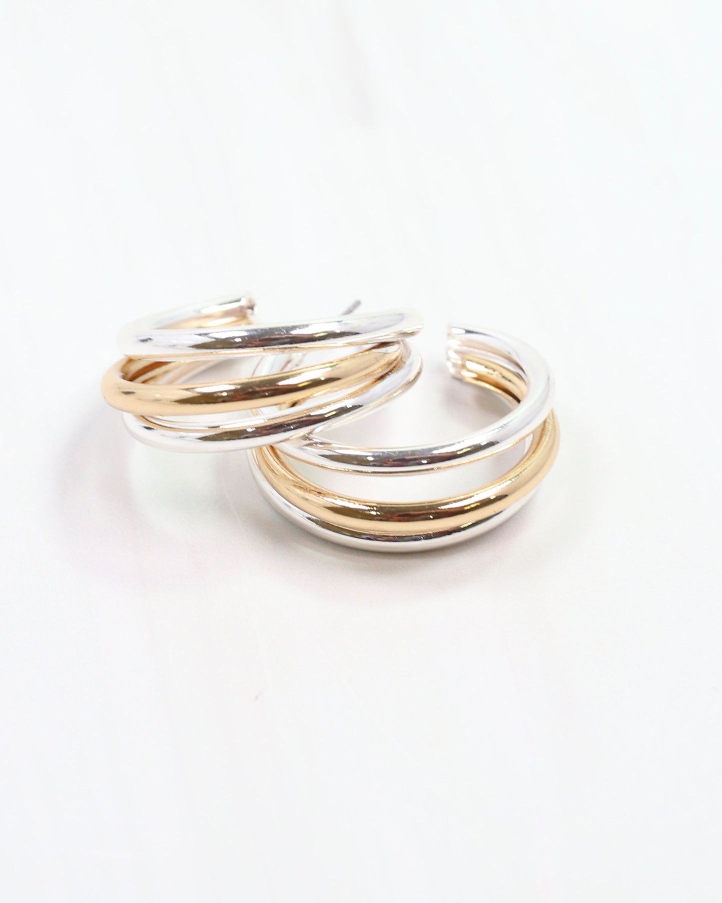 Layla Hoop Earring Gold-Silver