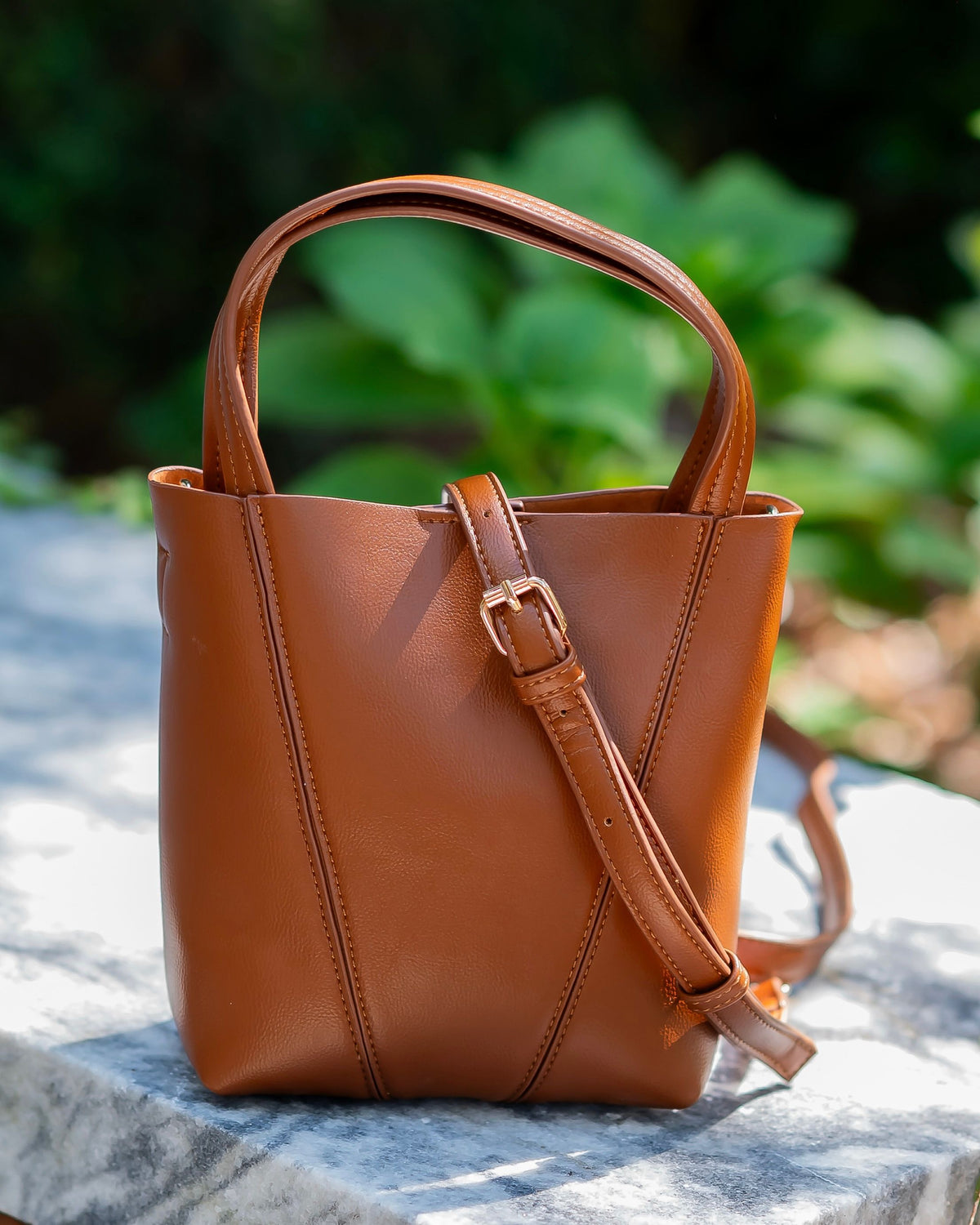 Banks Mini Bucket Bag Saddle