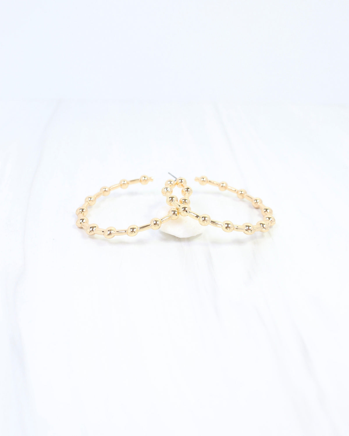 Layne Ball Hoop Earring Gold