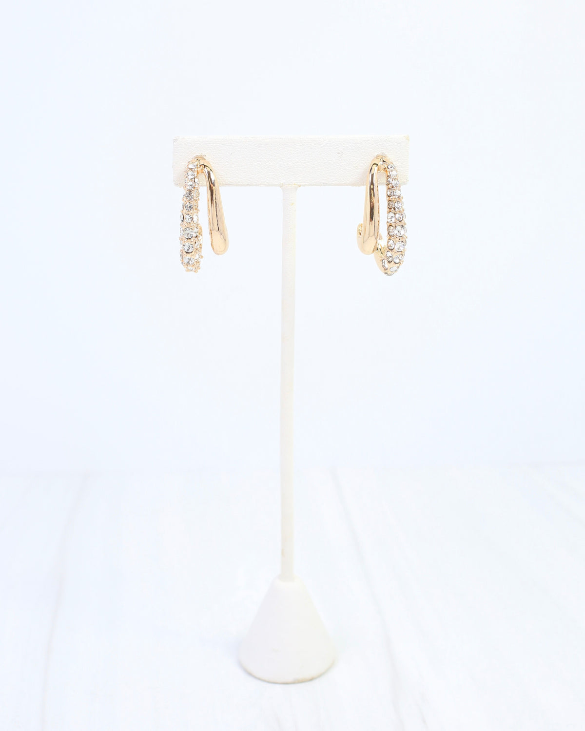 Louisa CZ Hoop Earring Gold