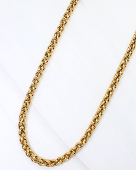 Lake Placid Link Chain Necklace WP Gold
