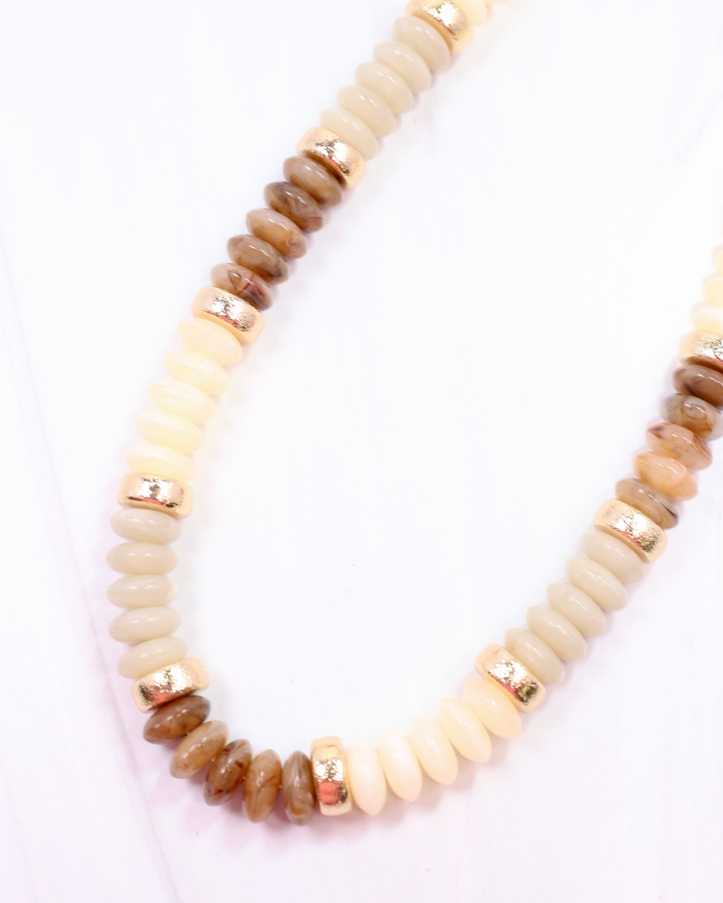 Eye Candy Beaded Necklace Ivory