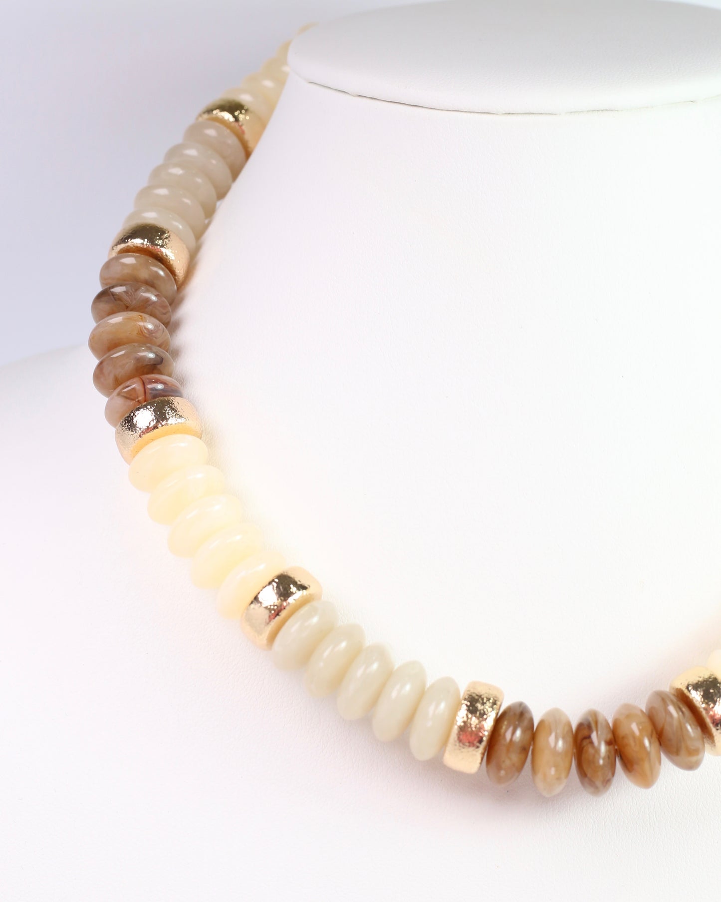 Eye Candy Beaded Necklace Ivory