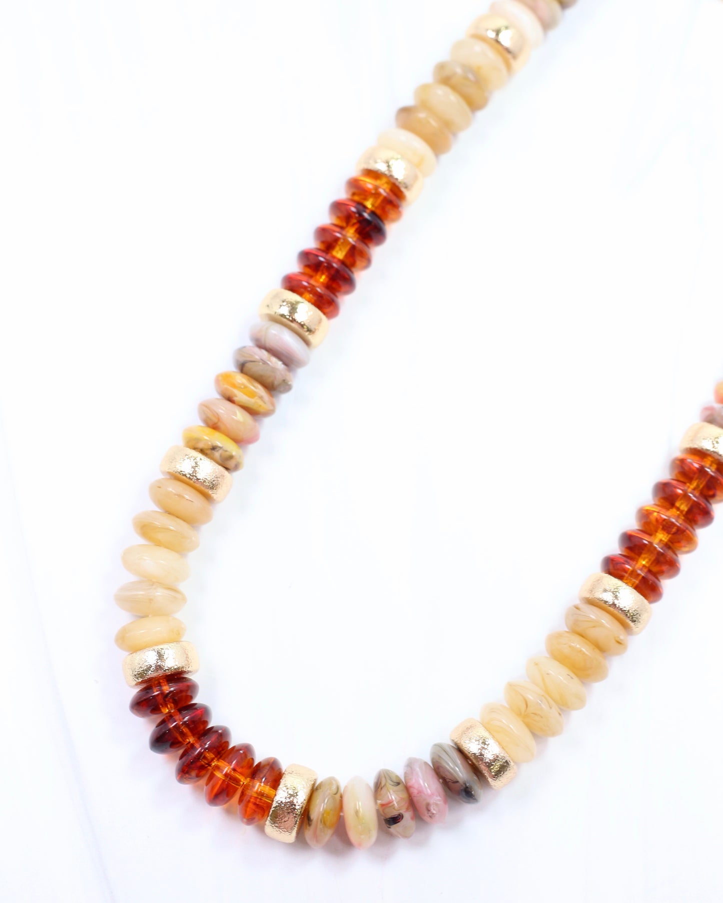Eye Candy Beaded Necklace Tortoise