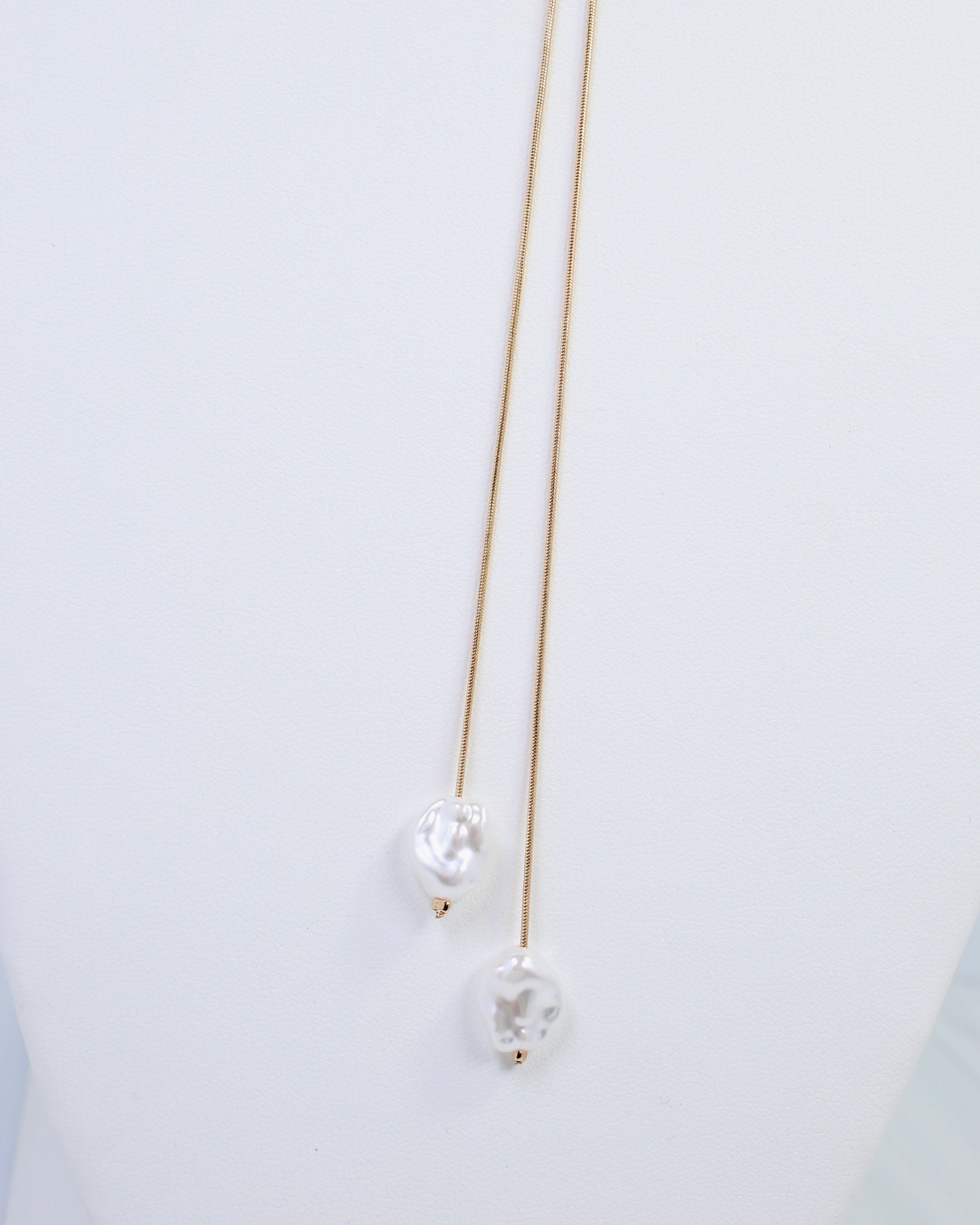 Bendigo Long  Adjustable Y Necklace Gold