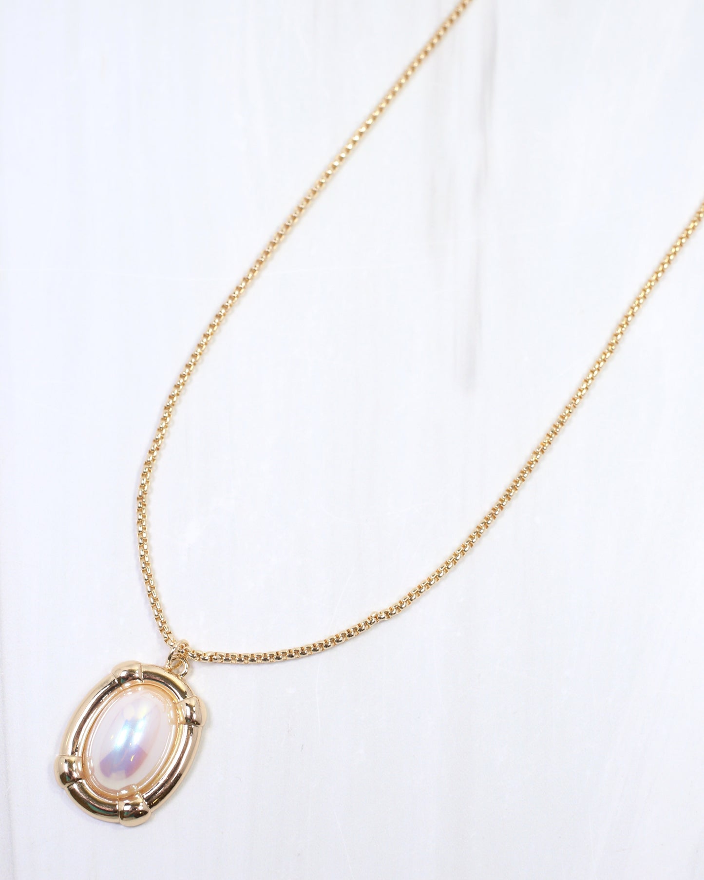 Gambier Pearl Pendant Necklace Gold