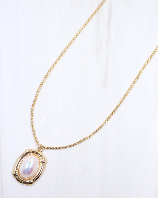 Gambier Pearl Pendant Necklace Gold