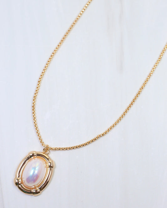 Gambier Pearl Pendant Necklace Gold