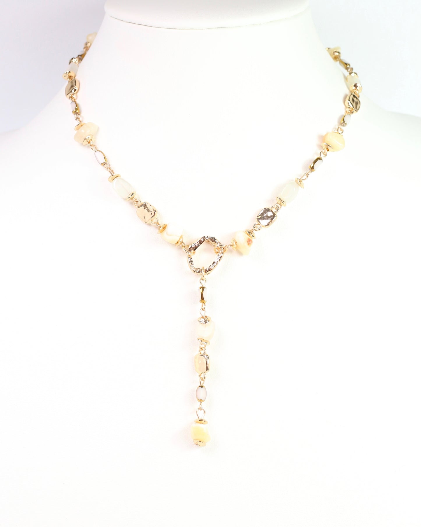 Letti Stone Y Necklace Natural