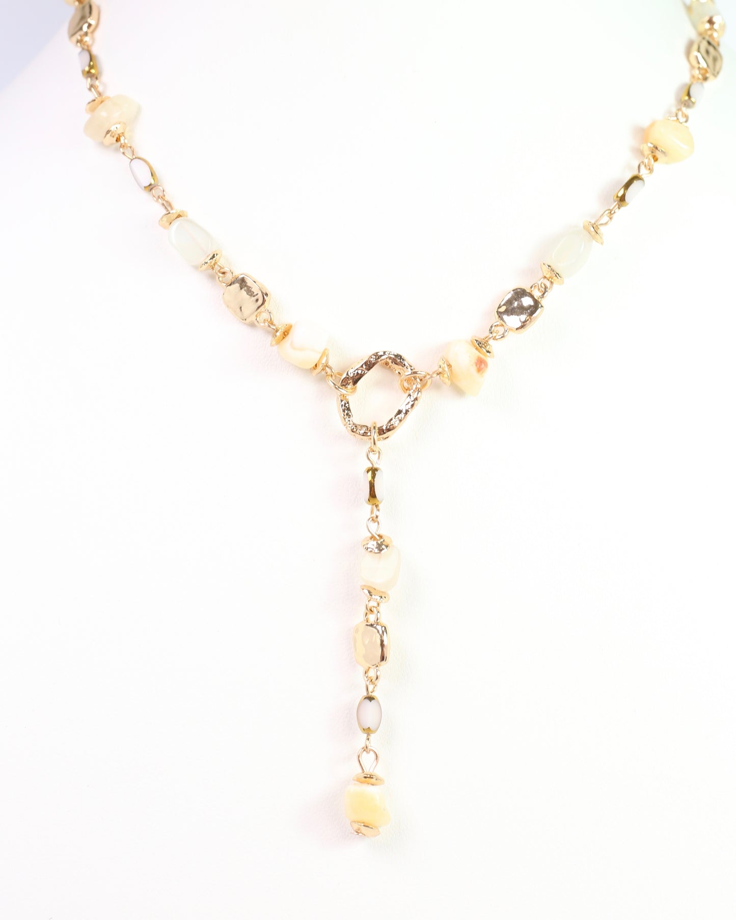 Letti Stone Y Necklace Natural