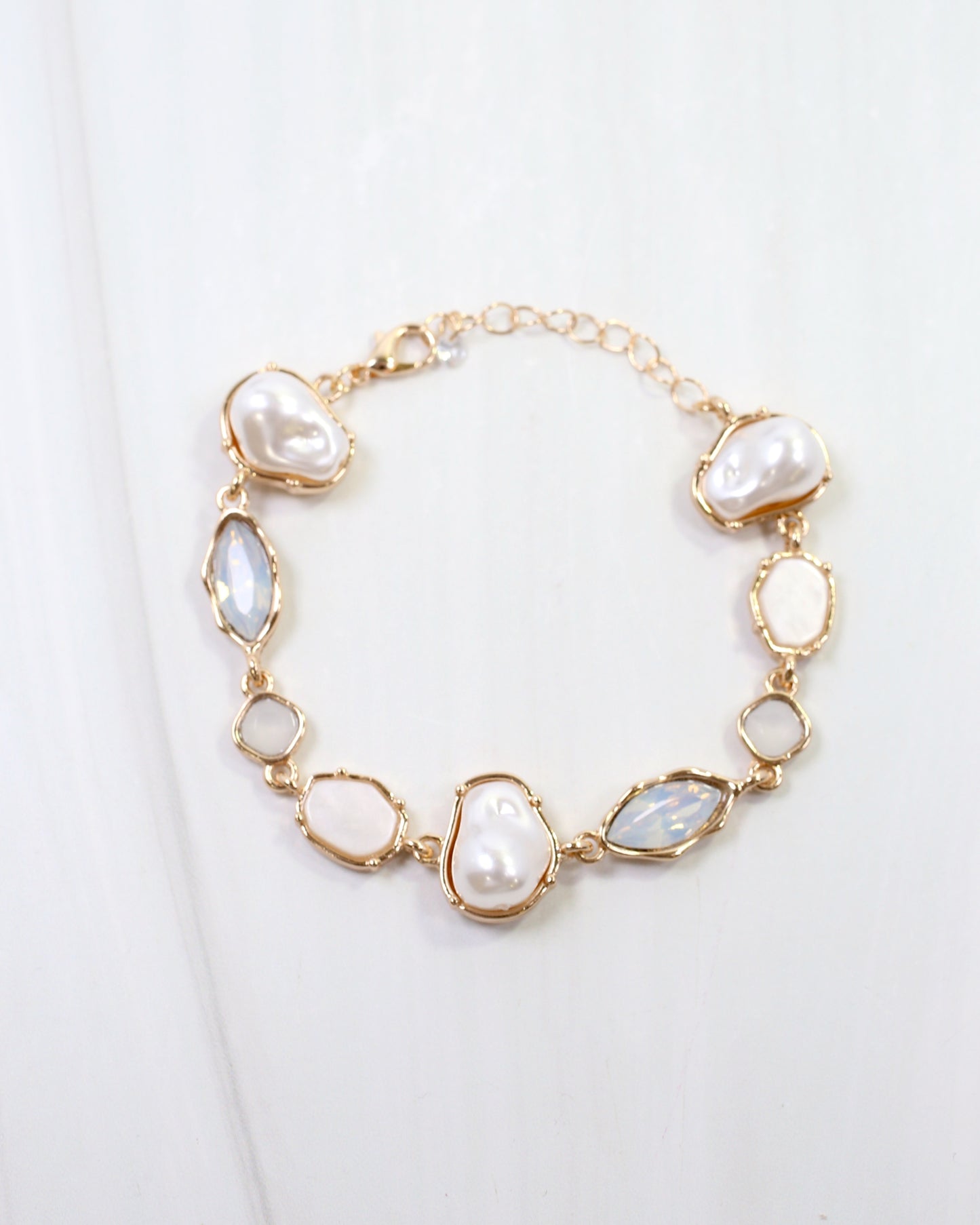 Aleia Pearl and Stone Bracelet Opal
