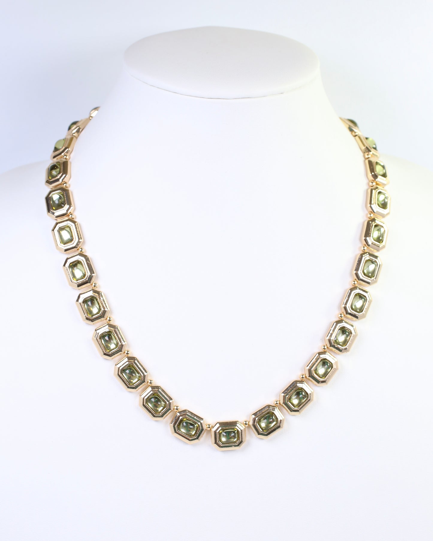Beverly Stone Necklace Olive