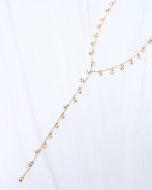 Briar Dangle Long Y Necklace Gold