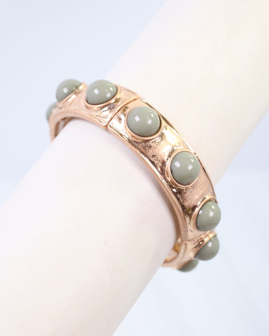 Reagan Stretch Bracelet Grey