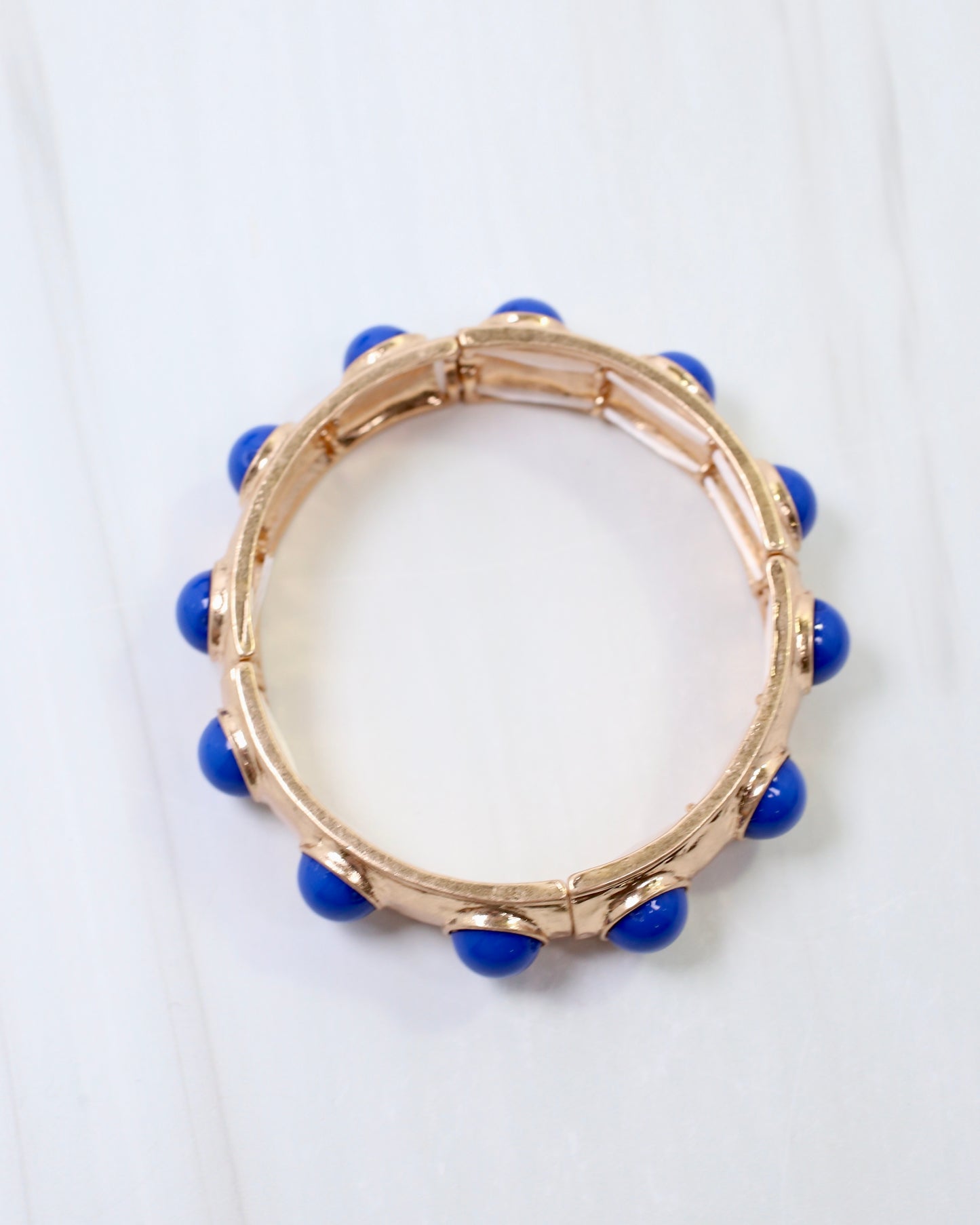 Reagan Stretch Bracelet Blue