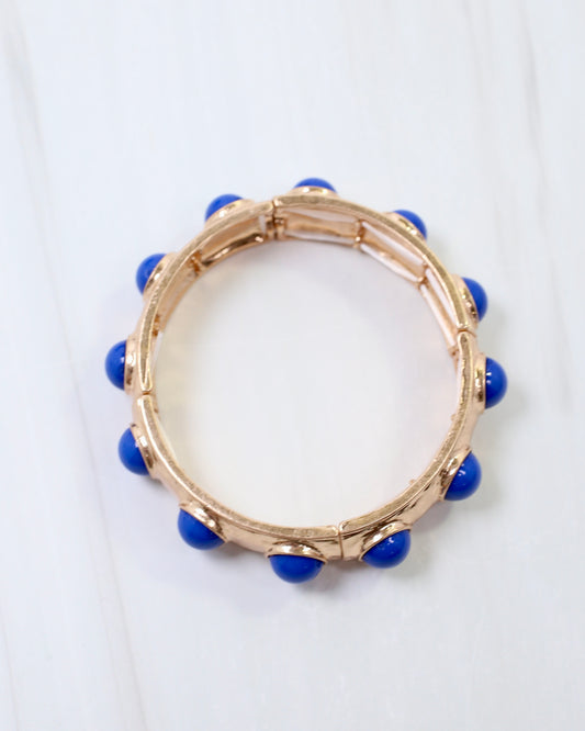 Reagan Stretch Bracelet Blue