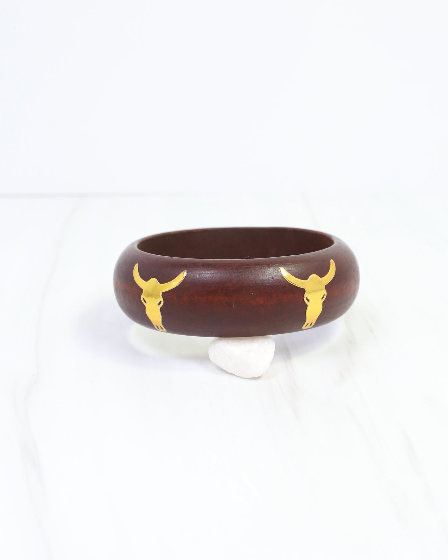 Agnes Bull Bangle Bracelet Brown