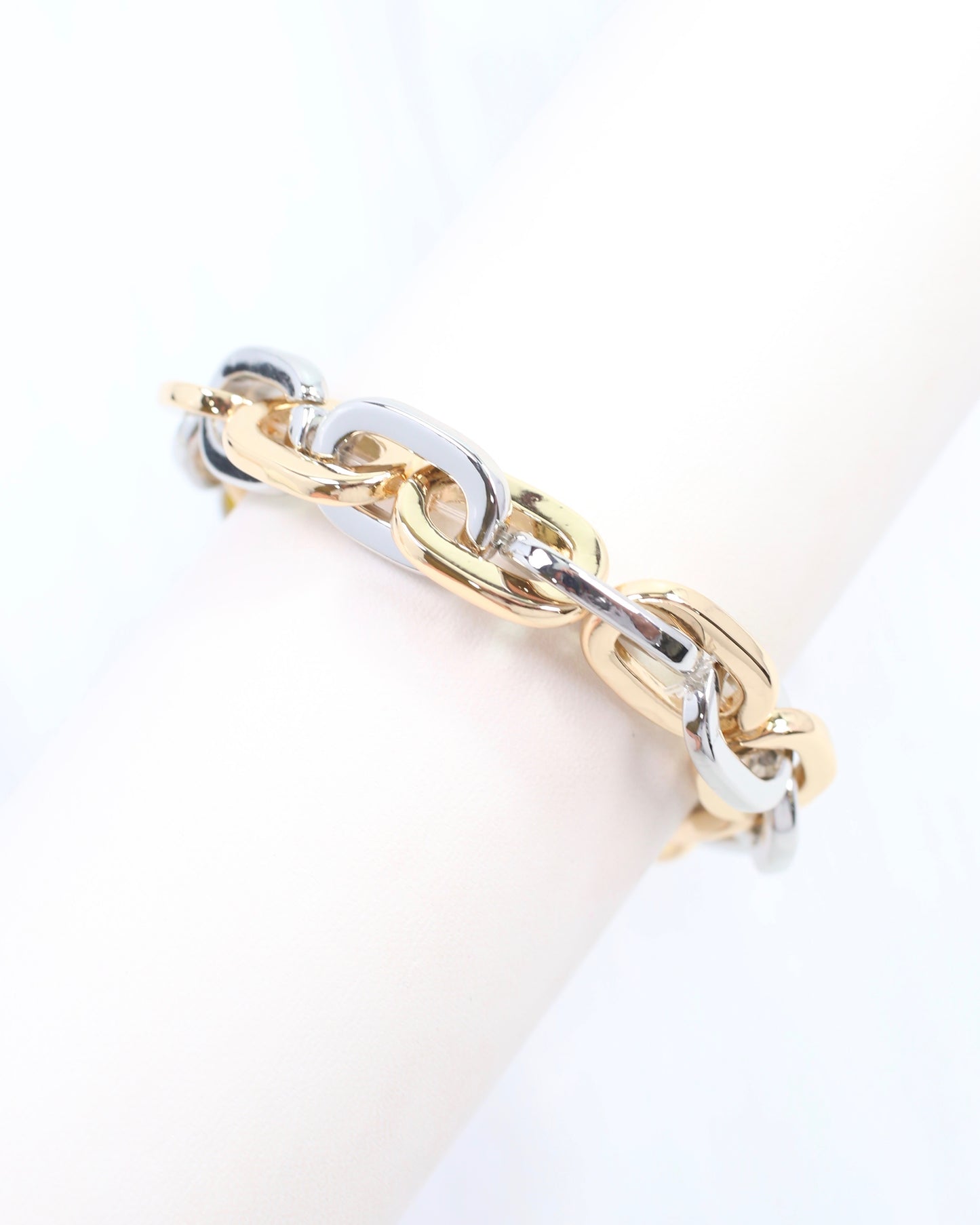 Josie Link Stretch Bracelet Gold-Silver