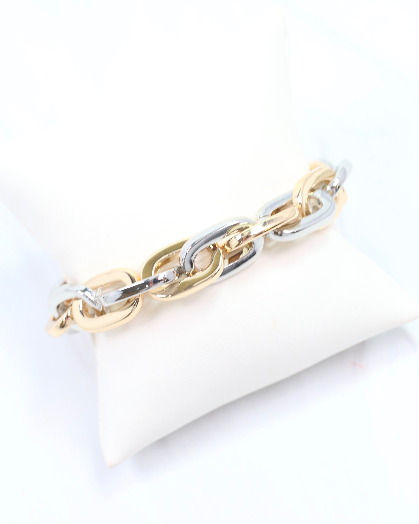 Josie Link Stretch Bracelet Gold-Silver