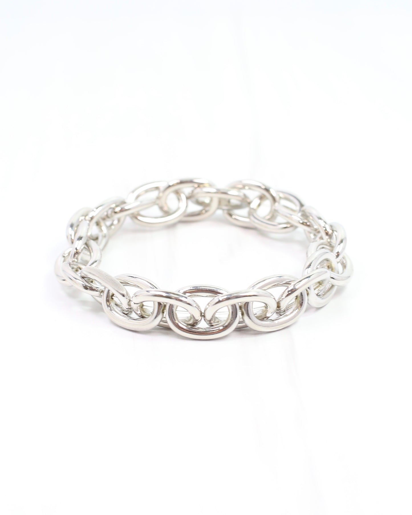 Jo Anne Stretch Bracelet Silver